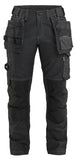Blaklader Dames Werkbroek 71321141 denim stretch gereedschapszakken zwart(9900)