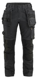 Blaklader Dames Werkbroek 71321141 denim stretch gereedschapszakken zwart(9900)