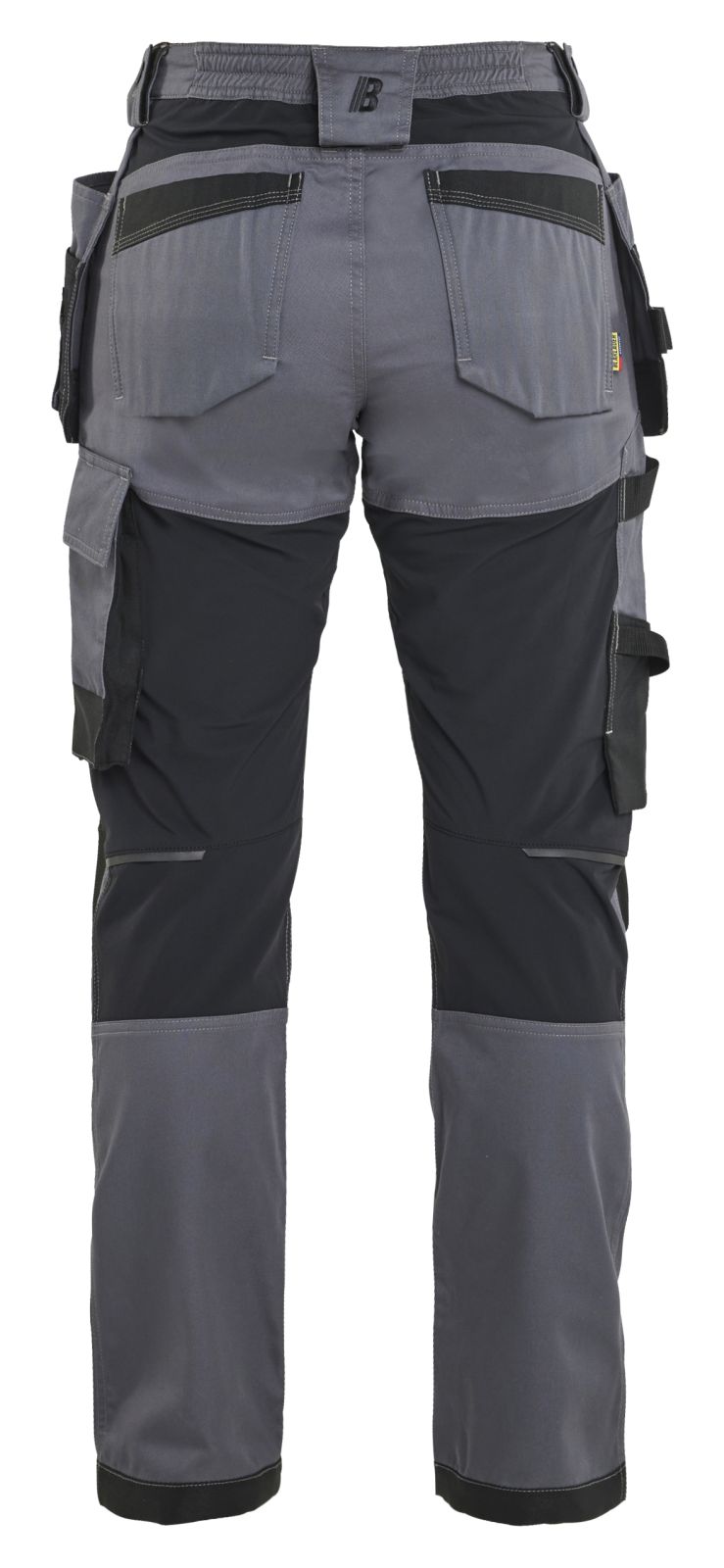 Blaklader Dames 2-weg stretch Werkbroeken 71321832 vaste spijkerzakken midden grijs(9600)