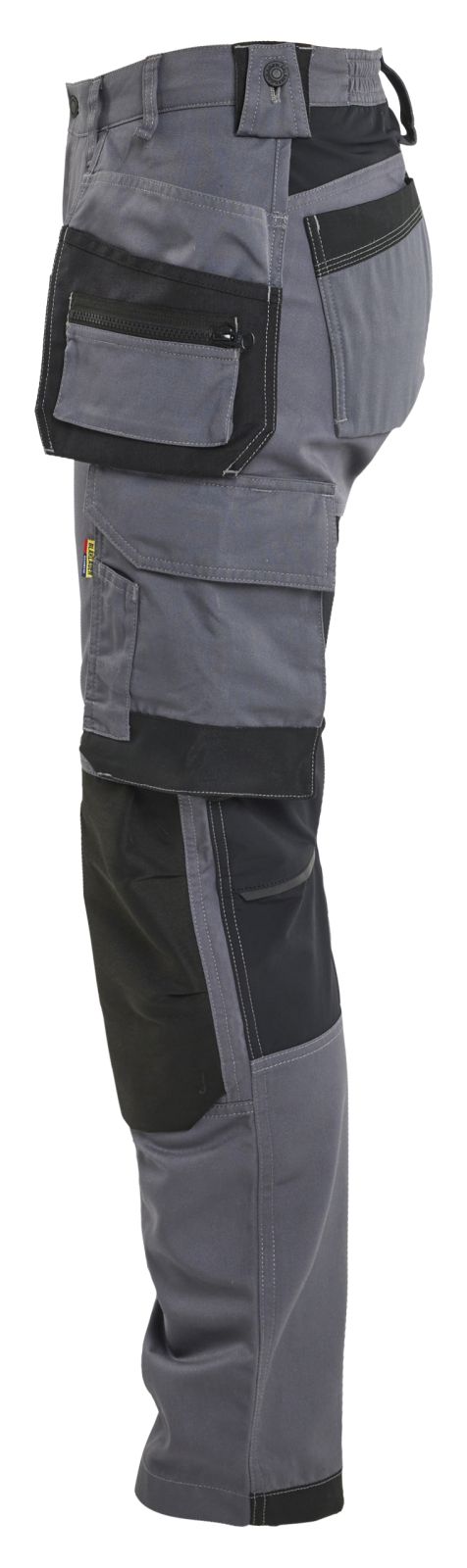 Blaklader Dames 2-weg stretch Werkbroeken 71321832 vaste spijkerzakken midden grijs(9600)
