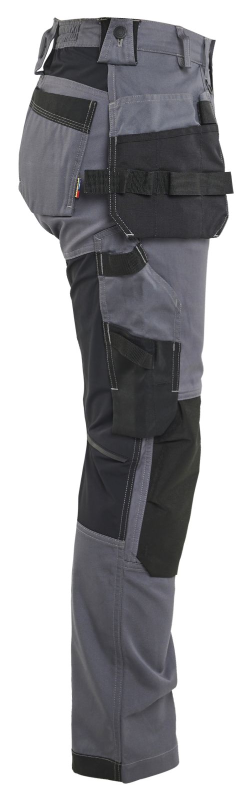 Blaklader Dames 2-weg stretch Werkbroeken 71321832 vaste spijkerzakken midden grijs(9600)