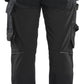 Blaklader Dames 2-weg stretch Werkbroeken 71321832 vaste spijkerzakken zwart(9900)