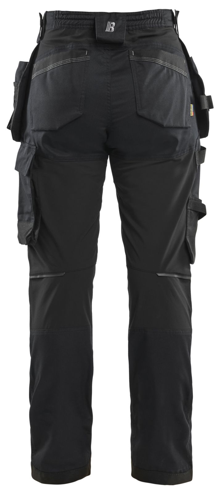 Blaklader Dames 2-weg stretch Werkbroeken 71321832 vaste spijkerzakken zwart(9900)