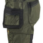 Blaklader Dames Short 71331832 2-weg stretch gereedschapszakken donker herfstgroen-zwart(4298)