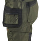 Blaklader Dames Short 71331832 2-weg stretch gereedschapszakken donker herfstgroen-zwart(4298)