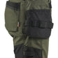Blaklader Dames Short 71331832 2-weg stretch gereedschapszakken donker herfstgroen-zwart(4298)