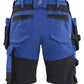 Blaklader Dames Short 71331832 2-weg stretch gereedschapszakken korenblauw/ zwart(8599)