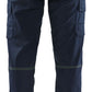 Blaklader Industrie Dames Werkbroeken 71441832 stretch donker marineblauw-fluo geel(8633)