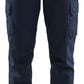 Blaklader Industrie Dames Werkbroeken 71441832 stretch donker marineblauw-fluo geel(8633)