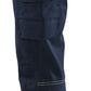 Blaklader Industrie Dames Werkbroeken 71441832 stretch donker marineblauw-fluo geel(8633)