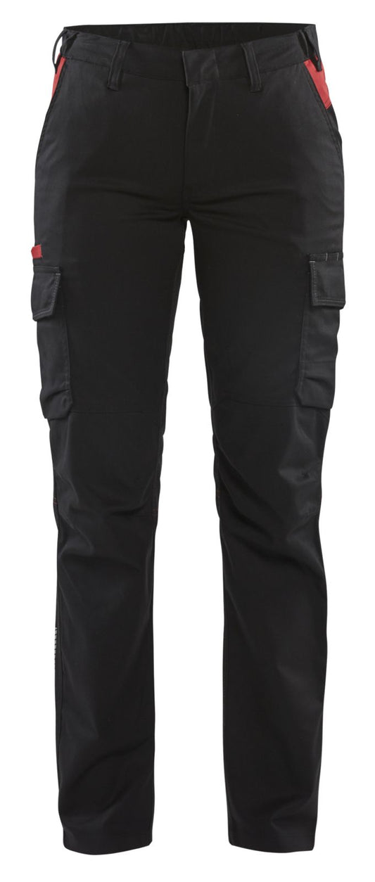 Blaklader Broeken 71441832 zwart-rood(9956)