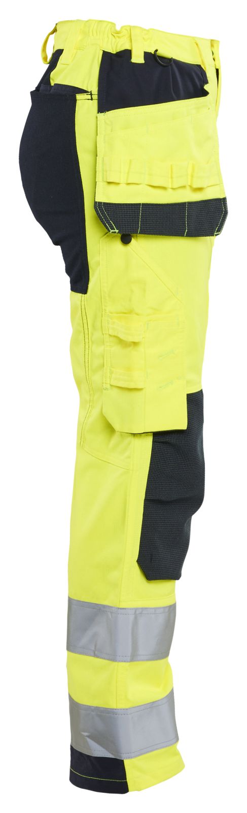 Blaklader Vlamvertragend Multinorm Werkbroek 71451512 stretch gereedschapszakken inherent vlamwerend antistatisch HiVis dames fluo geel-marineblauw(3389)