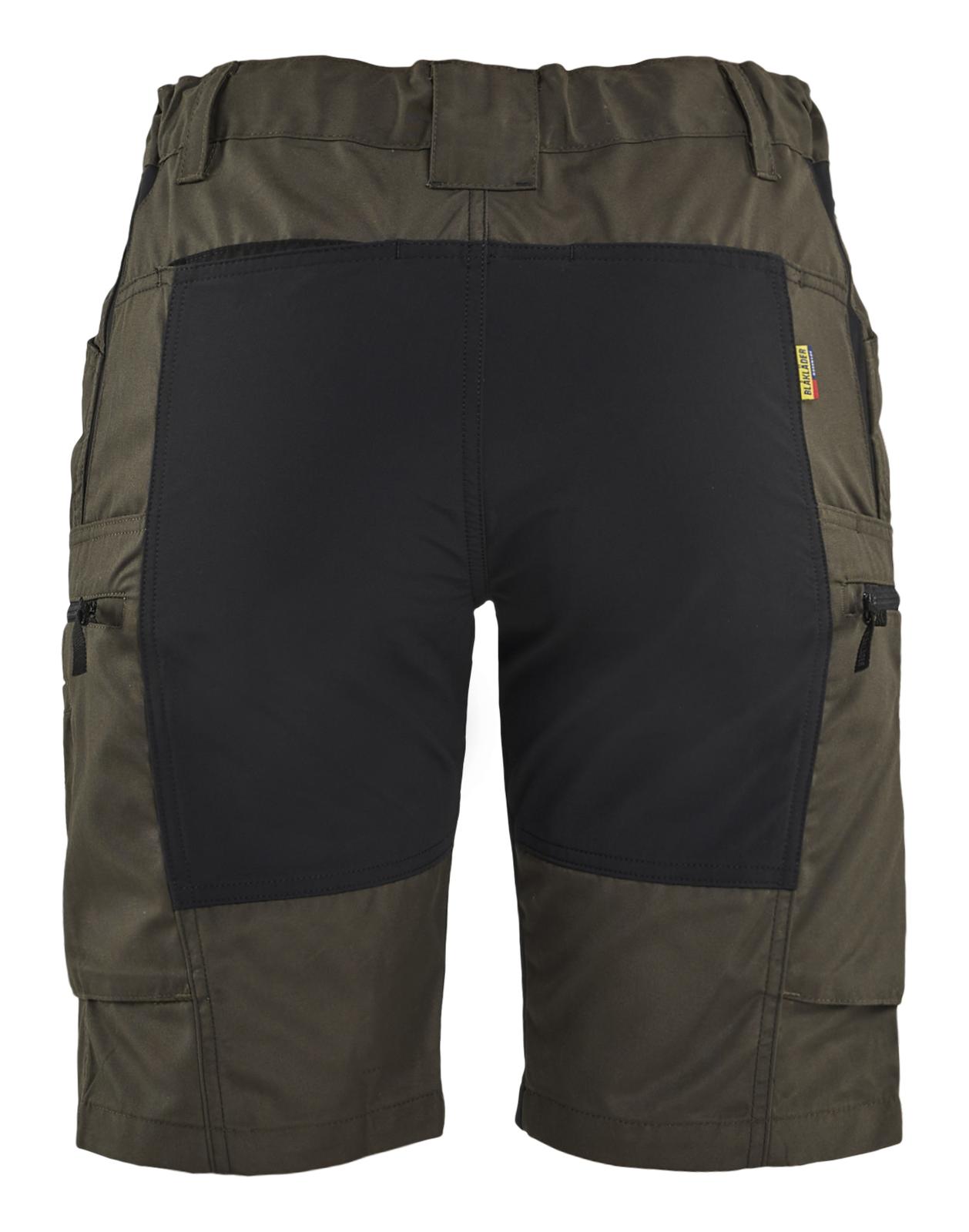 Blaklader Dames Service Short 71491845 stretch groen-zwart(4599)