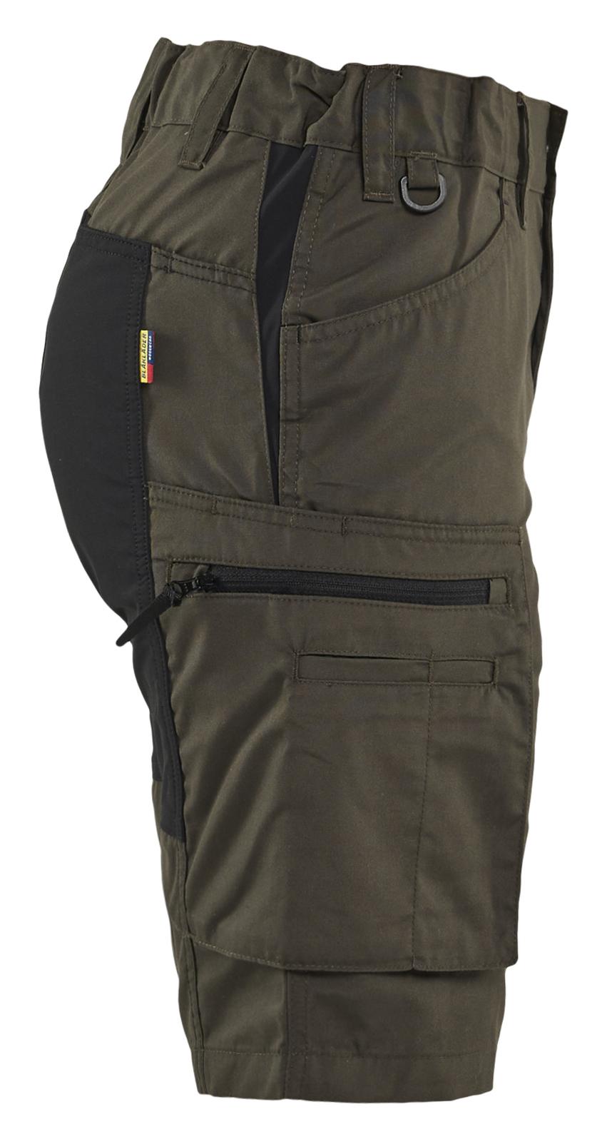 Blaklader Dames Service Short 71491845 stretch groen-zwart(4599)