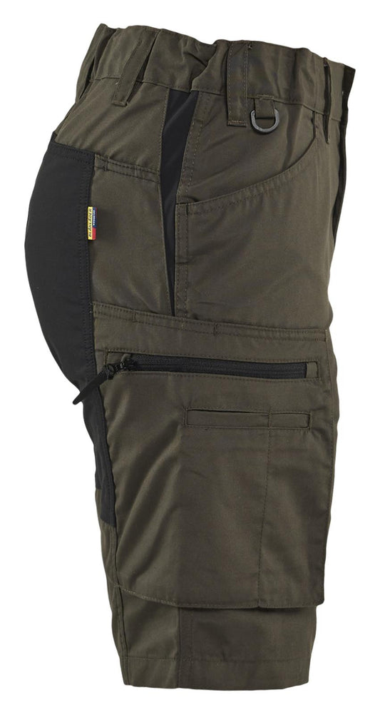 Blaklader Dames Service Short 71491845 stretch groen-zwart(4599)