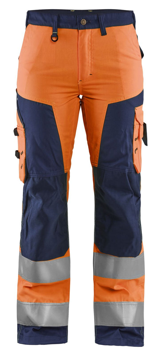 Blaklader Broeken 71551811 HiVis fluo oranje-marineblauw(5389)