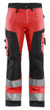 Blaklader Broeken 71551811 HiVis fluo rood-zwart(5599)