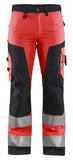 Blaklader Broeken 71551811 HiVis fluo rood-zwart(5599)