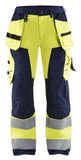 Blaklader Broeken 71561811 HiVis fluo geel-marineblauw(3389)
