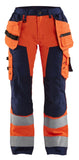 Blaklader Broeken 71561811 HiVis fluo oranje-marineblauw(5389)