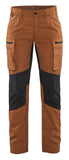 Blaklader Dames Service Stretch Werkbroeken 71591845 roest-zwart(4099)