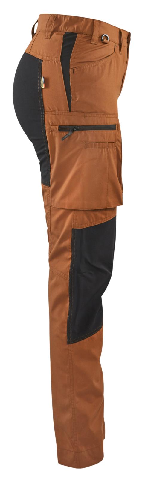 Blaklader Dames Service Werkbroeken 71591845 stretch roest-zwart(4099)