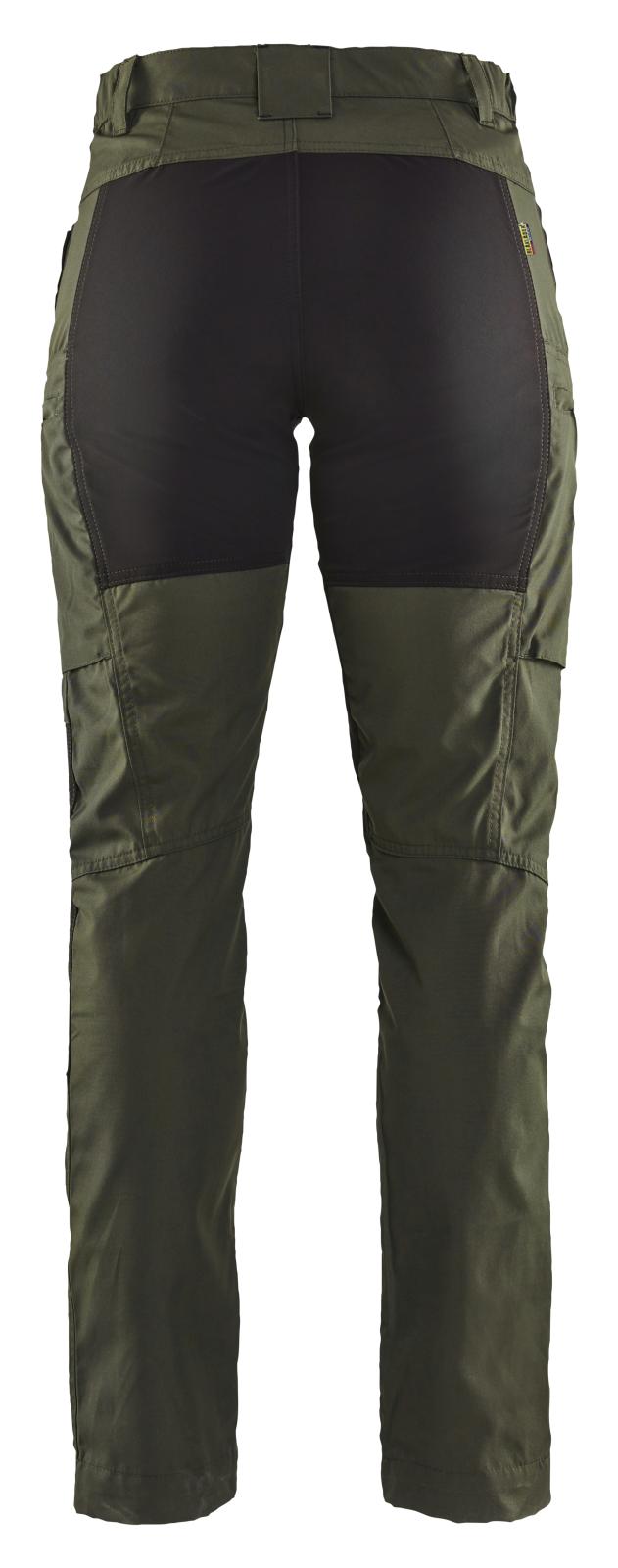 Blaklader Dames Service Werkbroeken 71591845 stretch donker herfstgroen-zwart(4298)