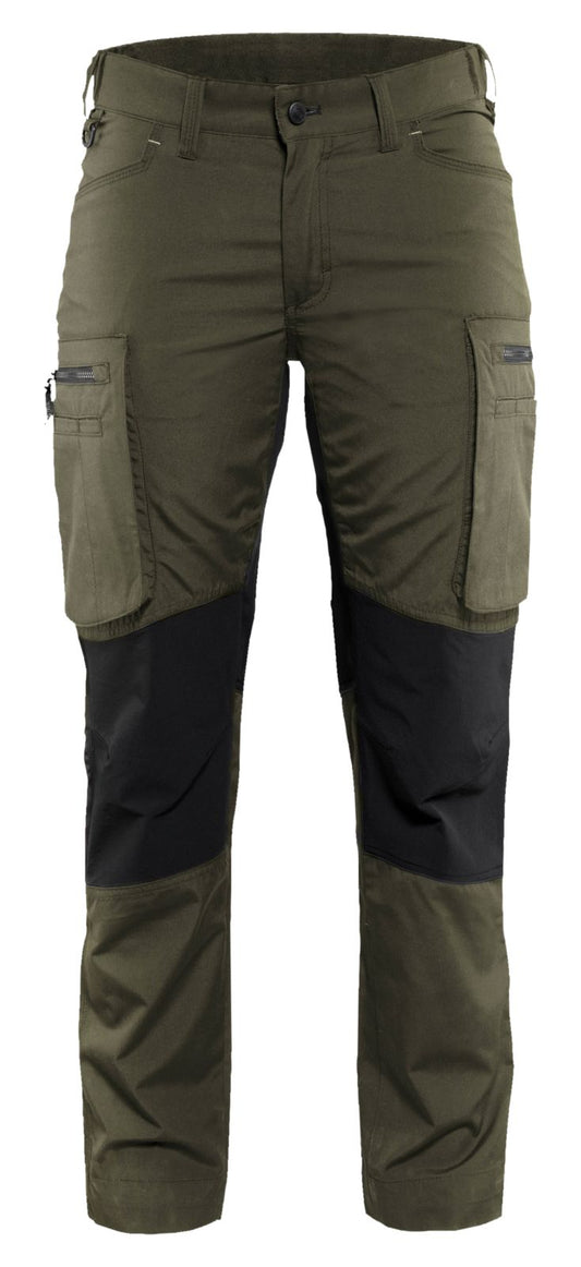 Blaklader Broeken 71591845 groen-zwart(4599)