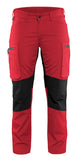 Blaklader Broeken 71591845 rood-zwart(5699)