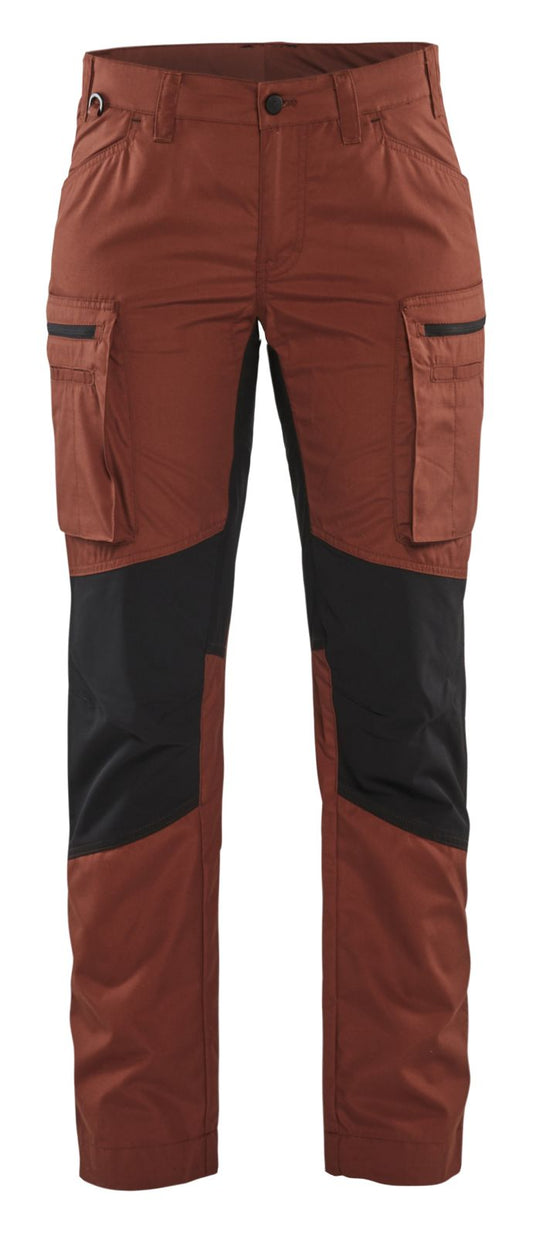 Blaklader Broeken 71591845 gebrand rood-zwart(5999)