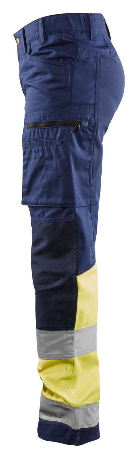 Blaklader Broeken 71611811 HiVis marineblauw-geel(8933)