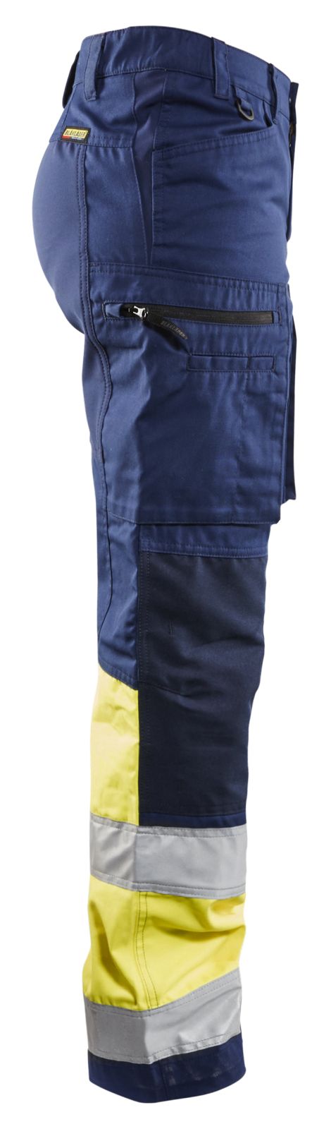 Blaklader Broeken 71611811 HiVis marineblauw-geel(8933)
