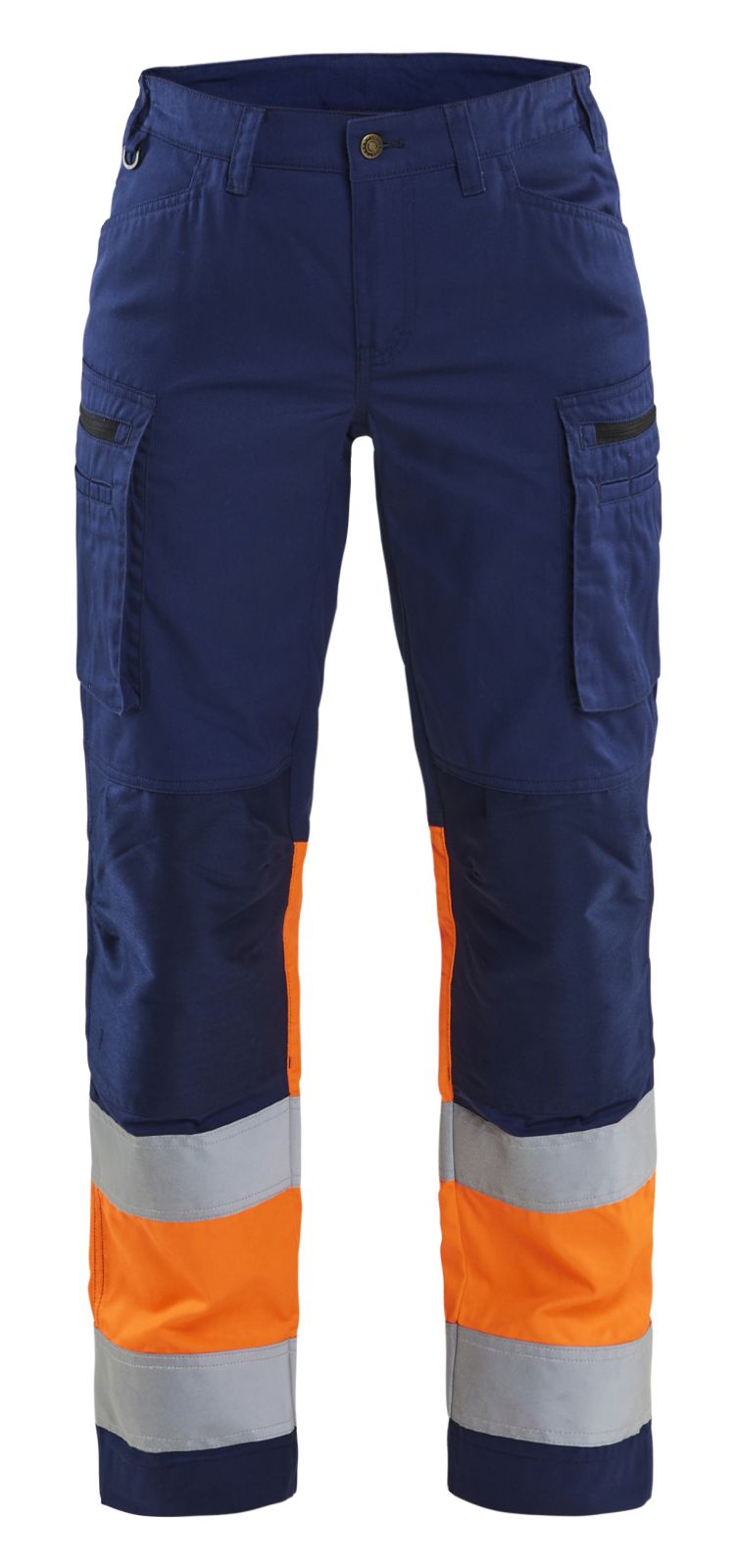 Blaklader High Vis Werkbroeken 71611811 HiVis stretch marineblauw-oranje(8953)