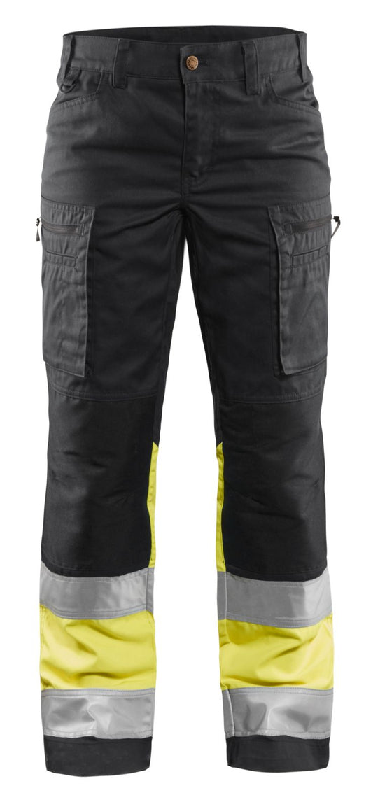Blaklader Broeken 71611811 HiVis zwart-geel(9933)