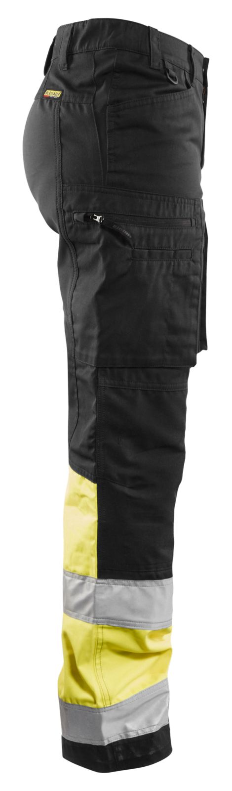 Blaklader Broeken 71611811 HiVis zwart-geel(9933)