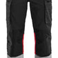 Blaklader High Vis Werkbroeken 71611811 HiVis stretch zwart-fluo rood(9955)