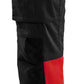 Blaklader High Vis Werkbroeken 71611811 HiVis stretch zwart-fluo rood(9955)