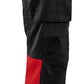 Blaklader High Vis Werkbroeken 71611811 HiVis stretch zwart-fluo rood(9955)