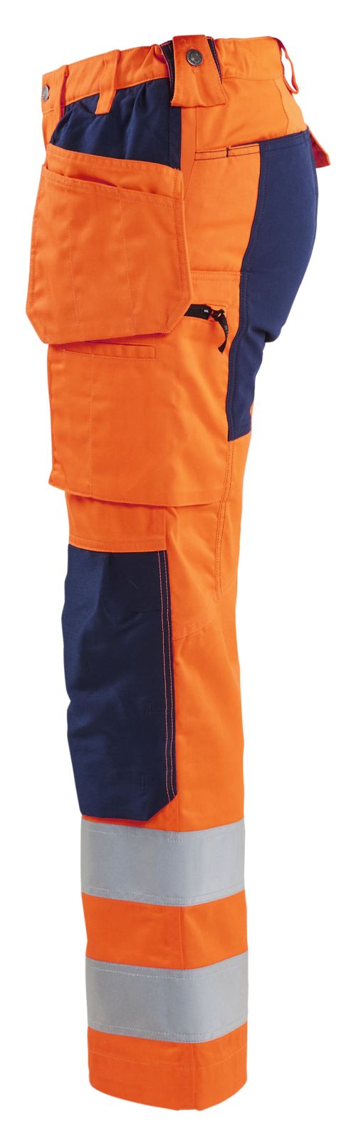 Blaklader High Vis Werkbroeken 71631811 HiVis stretch fluo oranje-marineblauw(5389)