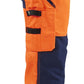 Blaklader High Vis Werkbroeken 71631811 HiVis stretch fluo oranje-marineblauw(5389)