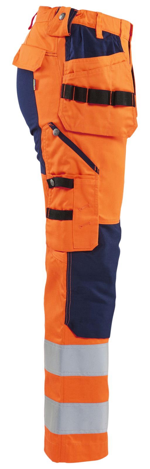 Blaklader High Vis Werkbroeken 71631811 HiVis stretch fluo oranje-marineblauw(5389)
