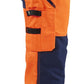 Blaklader High Vis Werkbroeken 71631811 HiVis stretch fluo oranje-marineblauw(5389)