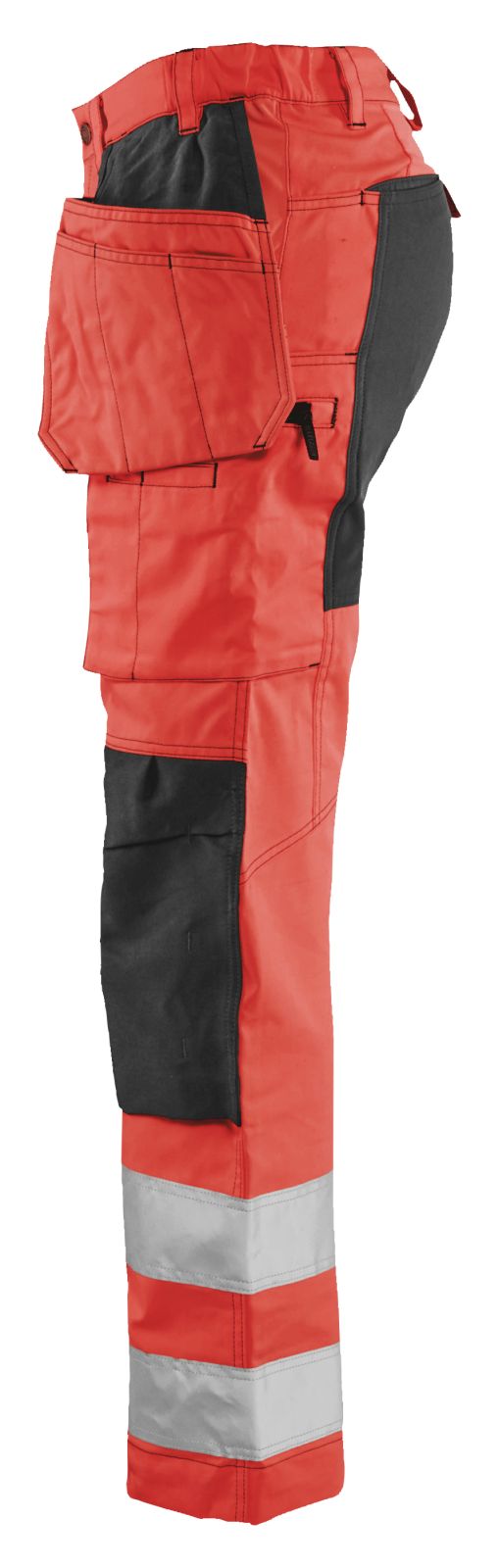 Blaklader Werkbroeken 71631811 fluo rood-zwart(5599)