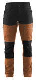 Blaklader Industrie/Service Stretch Dames Werkbroeken 71661845 roest-zwart(4099)