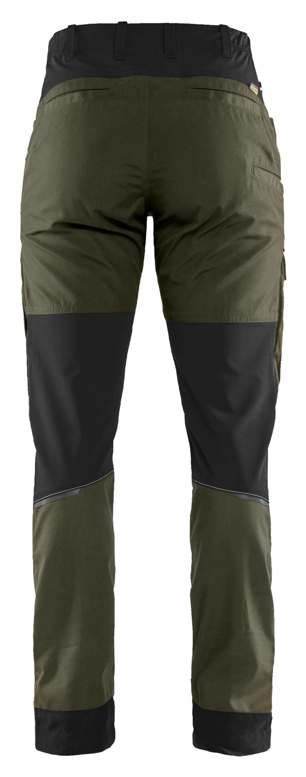 Blaklader Industrie/Service Dames Werkbroeken 71661845 stretch donker herfstgroen-zwart(4298)