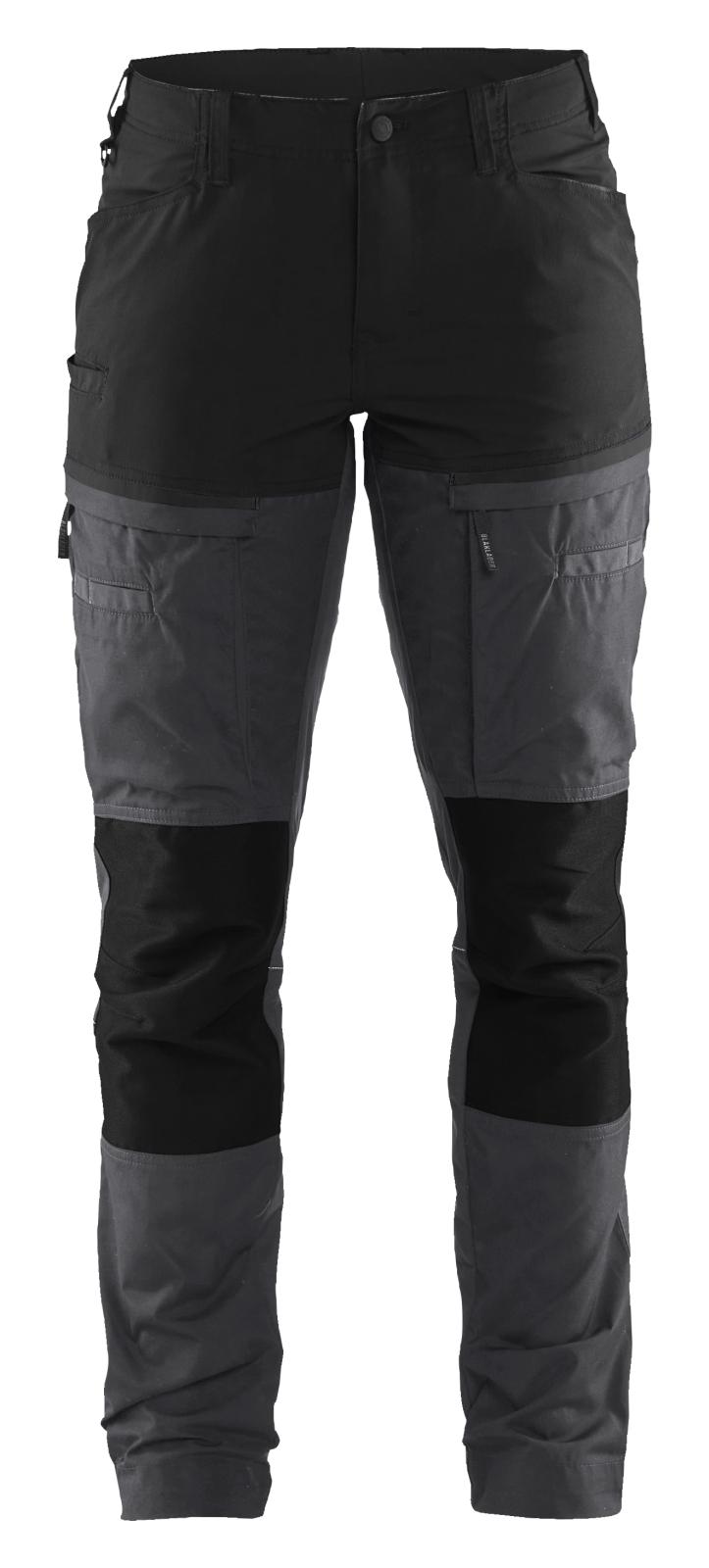 Blaklader Industrie/Service Dames Werkbroeken 71661845 stretch midden grijs-zwart(9699)
