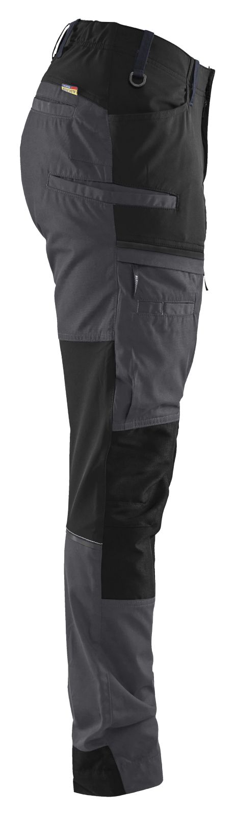 Blaklader Industrie/Service Stretch Dames Werkbroeken 71661845 midden grijs-zwart(9699)