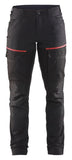Blaklader Broeken 71661845 zwart-rood(9956)