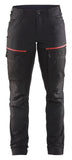 Blaklader Broeken 71661845 zwart-rood(9956)