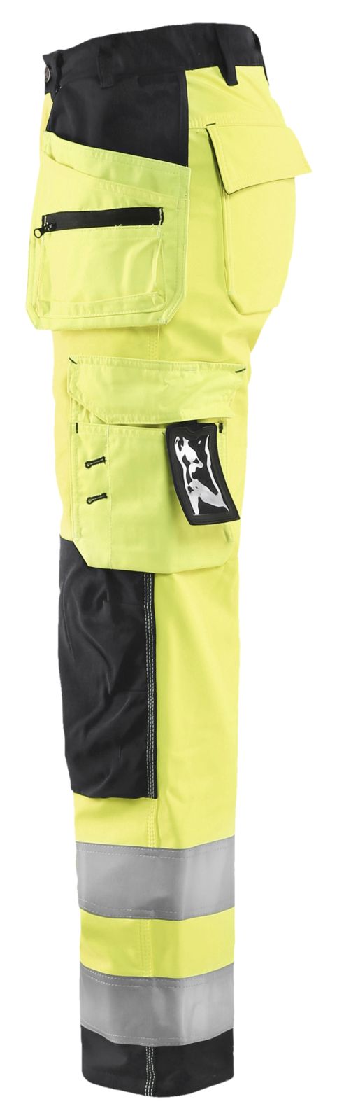 Blaklader High Vis Dames Werkbroeken 71672517 softshell fluo geel-zwart(3399)